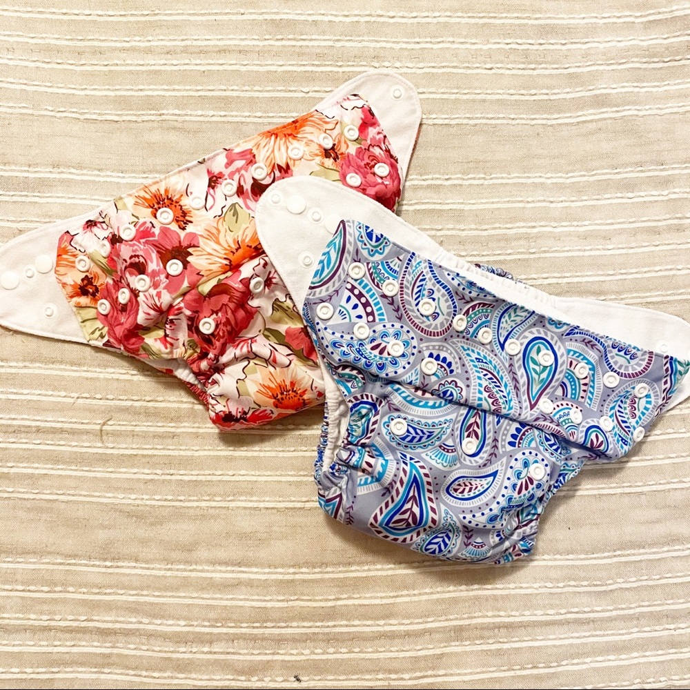 Set of 2 AlvaBaby Pocket Diapers